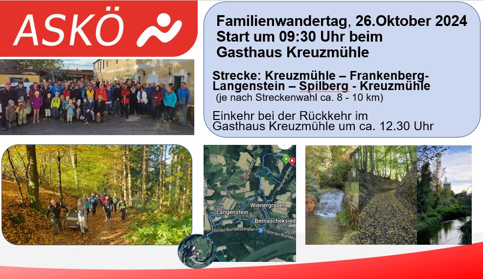 Familienwandertag 26. Oktober 2024